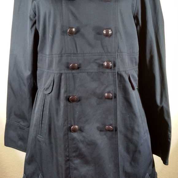 Johnny Was Double Breasted Pilsner Trench Coat in Night (Lined) M NWOT - Picture 5 of 7